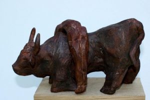 "Europa und der Stier", 17cm, Terrakotta